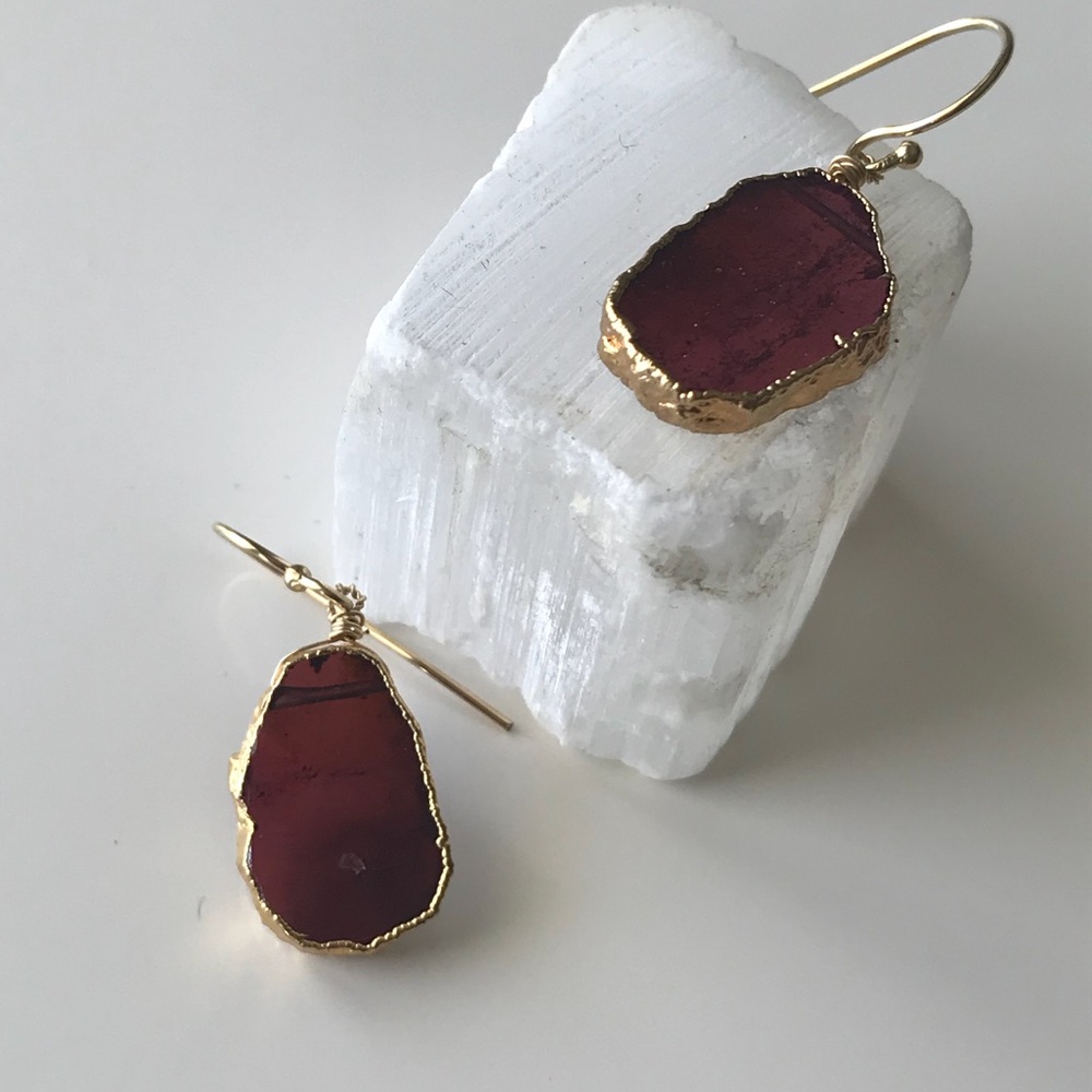 NEW! AGATE EARRINGS!